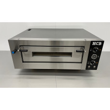 Pizza oven for 4 pizzas 34 cm diameter 400V HCB stainless steel