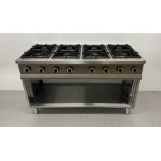 8 burner gas stove 700 series 150 cm 48 kW HCB Stainless steel