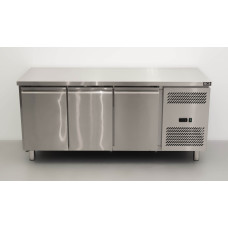 Freezer workbench, 3 doors, 1/1 gastronorm, 179.5 cm, HCB Stainless steel