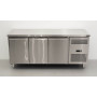 Freezer workbench, 3 doors, 1/1 gastronorm, 179.5 cm, HCB Stainless steel