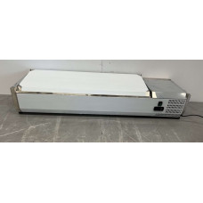 Refrigerated display case for salad products 4 x 1/3 and 1 x 1/2 GN 140 cm HCB Stainless steel
