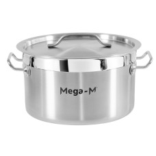 Pot with lid Mega-M PRO 12L 30×18 cm Stainless steel