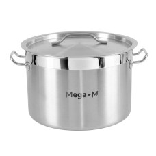 Pot with lid Mega-M PRO 17L 32×22 cm Stainless steel