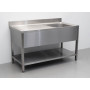 Sink, welded Premium-line 140 cm HCB stainless steel