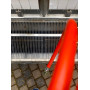 Gas grill with rotating spit