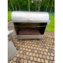 Charcoal grill with rotating spit