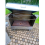 Charcoal grill with rotating spit