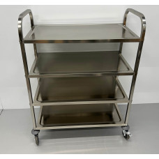 95cm Serving trolley 4 levels HCB Stainless steel