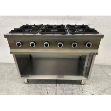 6 burner gas stove 700 series 110 cm 36 kW Stainless steel HCB