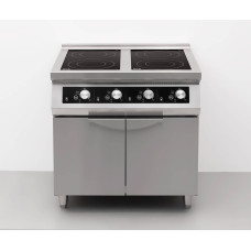 80 cm Induction hob, 4 burners, 400 V HCB Stainless steel