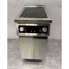 40 cm Induction hob, 2 burners, 8.5 kW, 400 V Stainless steel HCB