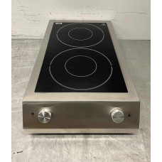 Induction hob double surface 7 kW 400V Stainless steel HCB