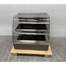 Infrared display cabinet, 80 cm, 230 V Stainless steel Ubert