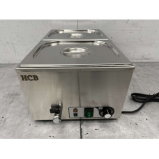 Bain Marie 2 x 1/2 GN Stainless steel