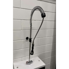Monolith shower flush valve with faucet