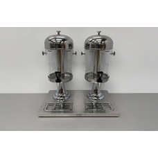 HCB stainless steel juice dispenser – 2 x 8 liters
