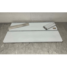 Double-walled shelf 160 x 40 cm Stainless steel HCB