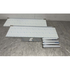 Double wall shelf 140 x 40 cm Stainless steel