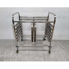 91.5 cm Trolley with two shelves Stainless steel HCB