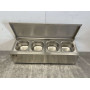GN container holder with lid 4 x 1/6 GN 72 cm Stainless steel HCB