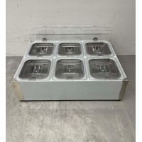 GN container holder 6 x 1/6 50.5 cm Stainless steel HCB