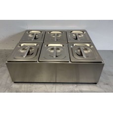 GN container holder 6 x 1/6 50 cm Stainless steel HCB