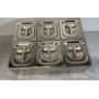 GN container holder 6 x 1/6 50 cm Stainless steel HCB