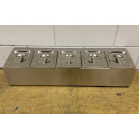 GN container holder 5 x 1/6 GN 83.5 cm Stainless steel HCB