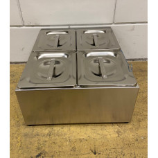 GN container holder 4 x 1/6 34 cm Stainless steel HCB