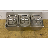 GN container holder 3 x 1/6 50.5 cm Stainless steel
