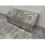 GN container holder 3 x 1/6 50 cm Stainless steel