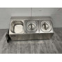 GN container holder 3 x 1/6 50 cm Stainless steel
