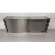 180 cm Wall cabinet Premium-line 2 sliding doors Stainless steel HCB