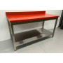 Workbench Premium-line 160 cm with polyethylene PE cutting surface Stainless steel HCB