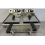 Stainless steel double fryer, 2 x 8.5 liters