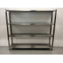 Storage shelf Premium-line 200 x 40 x 180 cm Stainless steel HCB