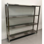 Storage shelf Premium-line 200 x 40 x 180 cm Stainless steel HCB