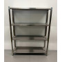 Storage shelf Premium-line 140 x 40 x 180 cm Stainless steel HCB