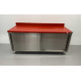 Work cabinet - table Premium-line 180 cm Stainless steel HCB
