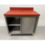 Work cabinet - table Premium-line 100 cm Stainless steel