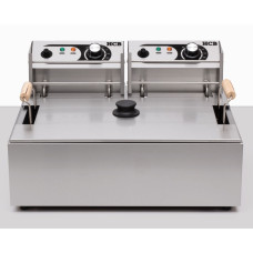 14 litres fish fryer, donut fryer, deep fryer, 230 V HCB stainless steel