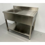 Stainless steel sink 100 x 60 cm