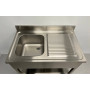 Stainless steel sink 100 x 60 cm