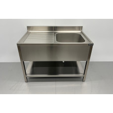 120 cm Sink Premium-line welded model Stainless steel HCB
