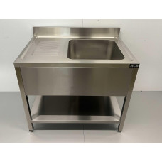Sink Welded model Premium-line 100 cm Stainless steel