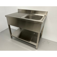 Sink 100 x 60 cm Stainless steel HCB