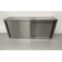 150 cm Wall cabinet Premium-line 2 sliding doors Stainless steel HCB