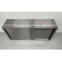 150 cm Wall cabinet Premium-line 2 sliding doors Stainless steel HCB
