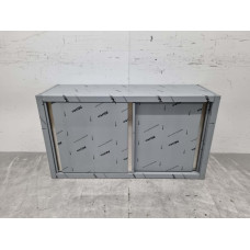 120 cm Wall cabinet Premium-line 2 sliding doors Stainless steel HCB