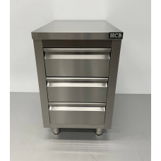 Work cabinet - work table Premium line 50 cm Stainless steel HCB
